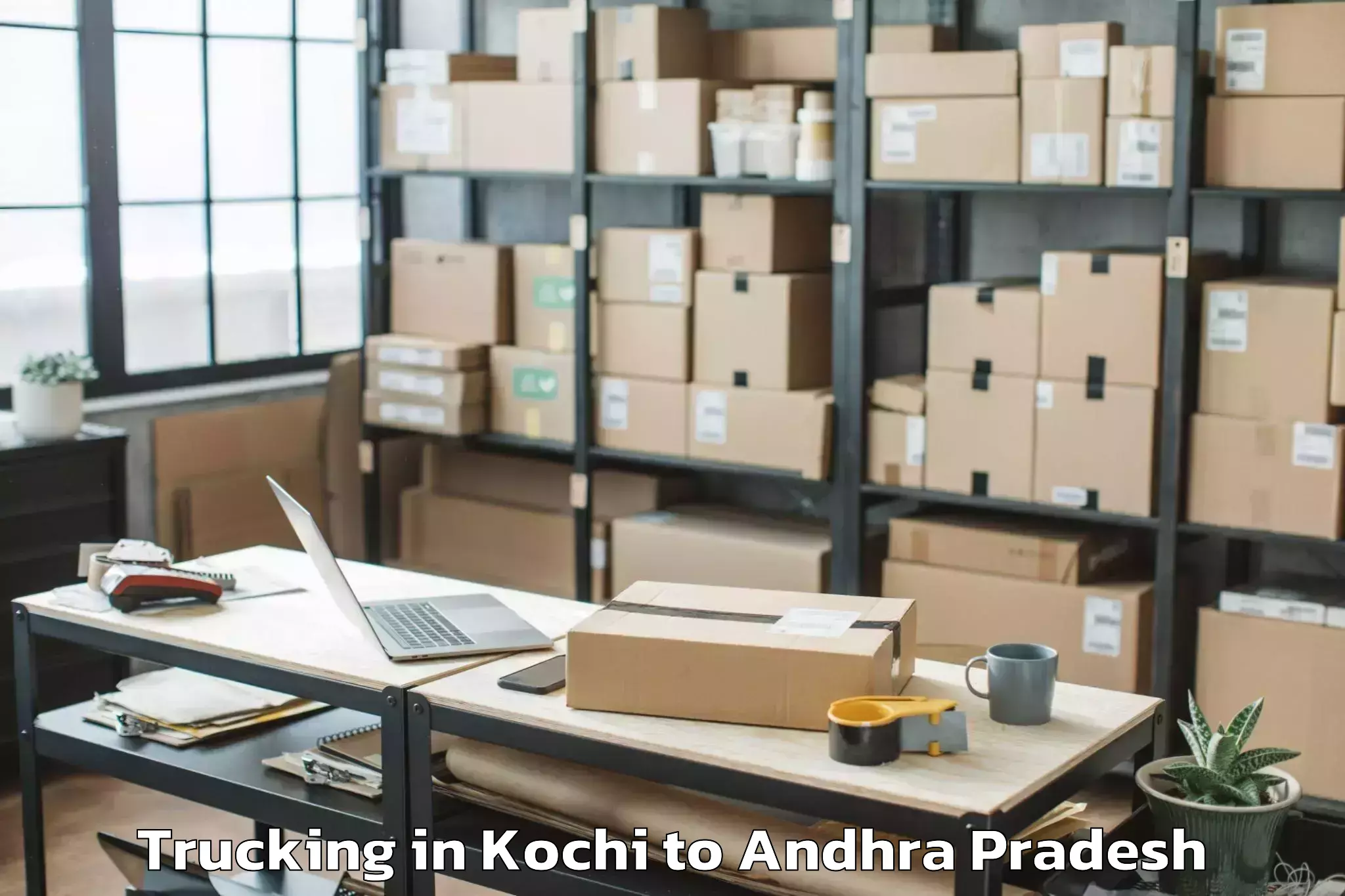 Hassle-Free Kochi to Pedapadu Trucking